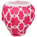 Kushies Baby Waterproof Training Pant, Fuchsia, 38-44 Pounds, Modern Flowers, X-Large