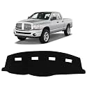 KUST Black Dash Cover for 2006-2008 Dodge Ram 1500 2500 3500/2009 Dodge Ram 2500 3500 4500 5500/2010 Dodge Ram 4500 5500 Polyester Dashboard Cover Non-Slip Interior Accessories for Dodge Ram No Glare
