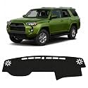 KUST Black Dash Cover for Toyota 4Runner 2010-2024 Non-Slip Dashboard Cover Accessories for Toyota 4Runner Custom Fit Dash Mat Sunshade Windshield No Glare