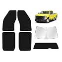 KUST Car Window Shades for Ford F250 2023 2024 2025 2026 Windshield Sun Shade Side Window Cover UV Block Privacy Protection Accessories for Camping Blackout Rear Back Full Set 6PCS