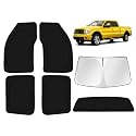 KUST Car Window Shades for Ford F150 2009-2014 Windshield Sun Shade Side Window Cover UV Block Privacy Protection Accessories for Camping Blackout Rear Back Full Set 6PCS