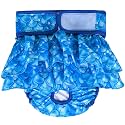 KUTKUT Dog Diapers Female, No Leak Washable Female Dog Diapers, Highly Absorbent Diapers for Dogs Females in Heat, Incontinence, Excitable Urination or Period Reusable Dog Skirt Diapers (Size: M)