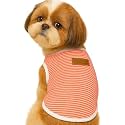 KUTKUT Classic Dog Striped Tshirt Puppy Clothes for Small Dogs, Stretchy Summer Cotton Cat Vest Doggy Tee Tank Top for Cavalier King, Lhasa Apso, Pug etc (Size: 2XL, Chest: 55cm, Length: 45cm)