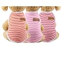 KUTKUT Combo of 3 Dog Striped T-Shirt Puppy Clothes for Small Dogs, Stretchy Summer Cotton Cat Vest Doggy Tee Tank Top for Shihtzu, ToyPoodle, Lhasa, Bichon etc (Size: XL, Chest 50cm, Length 40cm)