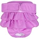 KUTKUT Dog Diapers, Washable Dog Diapers Highly Absorbent Reusable Doggie Diapers for Female Dog Period Panties Dresses for Dogs in Heat, Period or Excitable Urination (2XL: Waist: 69cm - 82cm)