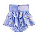 KUTKUT Female Dog Adjustable Diapers Reusable Washable Super Absorbency Leak-Proof Dog Nappie Dresses For Dogs In Heat, Period Or Excitable Urination, Sanitary Panties Dress (Size: L) - 1 Count