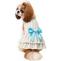 KUTKUT Dress for Small Puppy Kitten Girl Clothes Female Princess Tutu Striped Skirt Summer Shirt for Chiuhuahua, Kitten Cat Pet Apparel Outfits (Size: S, Chest: 35Cm, Length: 25Cm, Pink)