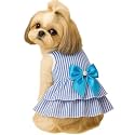 KUTKUT Pack Of 4 Dresses For Small Dog Cat, Female Princess Tutu Striped Summer Skirt For Jeck Russell, Cat Pet Apparel Outfits (Size: 2Xl, Adjustable Chest: 55Cm), Multicolor