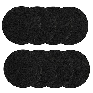 kuuqa 8 pieces compost bin filters for kitchen compost pail replacement charcoal filters 725 inches round
