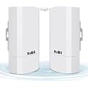KuWFi 2-Pack 300Mbps Wireless Bridge Outdoor CPE WiFi Kit Point to Point