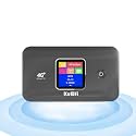 KuWFi 4G+ CAT7 Unlocked 4G LTE Mobile WiFi Hotspot, 300Mbps High-Speed Travel Router with SIM Card Slot for RV/Camping/Trips, Works with T-Mobile AT&amp;T
