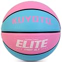 KUYOTQ Kids Toddler Youth Adult Size 3/4/5/6/7 Basketball 22/25.5/27.5/28.5/29.5" Thickened Rubber or Faux Leather Indoor Outdoor Basketball for Boys Girls Womens Mens Basket Ball Gifts