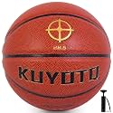 KUYOTQ Kids Toddler Youth Adult Size 3/4/5/6/7 Basketball 22/25.5/27.5/28.5/29.5" Thickened Rubber or Faux Leather Indoor Outdoor Basketball for Boys Girls Womens Mens Basket Ball Gifts
