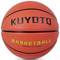 KUYOTQ Kids Toddler Youth Adult Size 3/4/5/6/7 Basketball 22/25.5/27.5/28.5/29.5" Thickened Rubber or Faux Leather Indoor Outdoor Basketball for Boys Girls Womens Mens Basket Ball Gifts