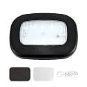 KVAEY Magnetic Dome Light for Car, LED Press Switch USB Rechargeable Car Interior Ceiling Roof Reading Lamp, Universal Wireless Car Dome Light Accessories for Car RV Truck Trailer Camper (Black)