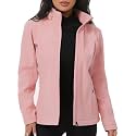KVE Women's Hooded Softshell Jacket Fleece Lined Coat