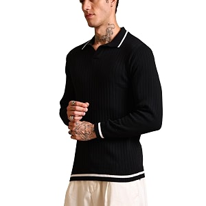 Kvetoo Full Sleeve Winter Wear Woolen Collar