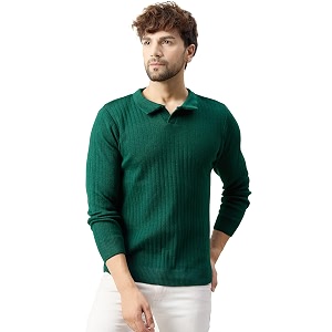 Kvetoo Full Sleeve Winter Wear Woolen Collar