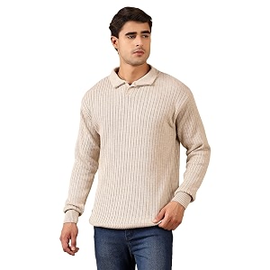 Kvetoo Full Sleeve Winter Wear Woolen Collar