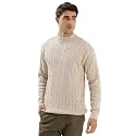 Kvetoo Men39s High Neck Cable Knit Sweater