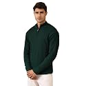 Kvetoo Men39s Wool High Neck Zipper Sweater