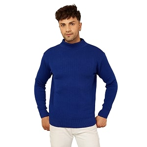Kvetoo Men High Neck Full Sleeve Winter
