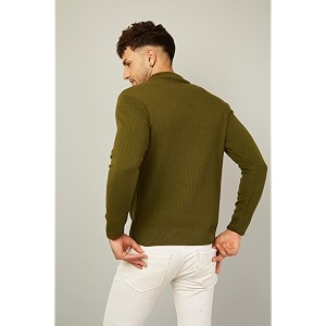 Kvetoo Men High Neck Full Sleeve Winter