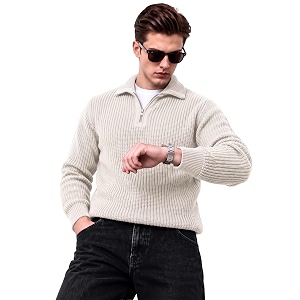 Kvetoo Mens Woolen Sweater for Man Winter