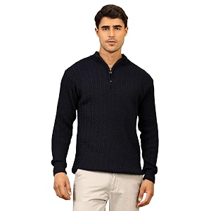 Kvetoo Mens Woolen Sweater for Man Winter