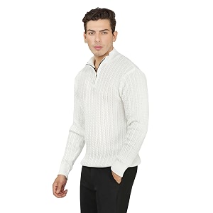 Kvetoo Mens Woolen Sweater for Man Winter