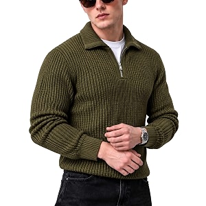 Kvetoo Mens Woolen Sweater for Man Winter