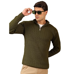 Kvetoo Mens Woolen Sweater for Man Winter