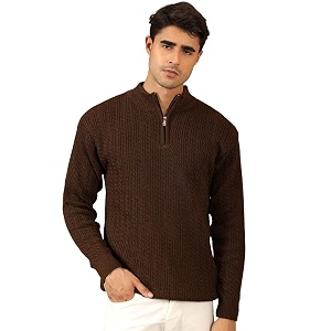 Kvetoo Mens Woolen Sweater for Man Winter