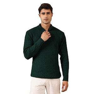 Kvetoo Mens Woolen Sweater for Man Winter