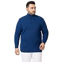 Kvetoo Plus Size Men High Neck Zipper