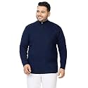 Kvetoo Plus Size Men High Neck Zipper