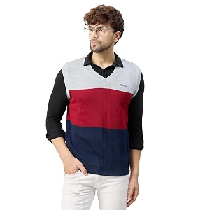 kvetoo v neck sleeveless winter wool sweater for men