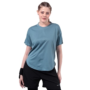 Kvetoo Women Apple Cut Gym T Shirt