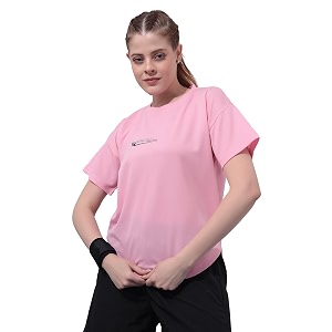 Kvetoo Women Apple Cut Gym T Shirt