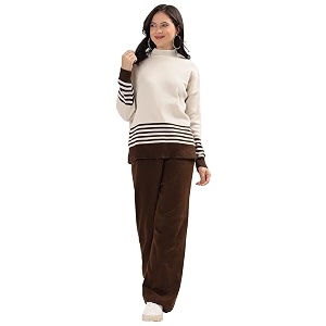 Kvetoo Women Winter Coord Set Wool Blend