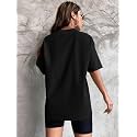 Kvinner Women39s Solid Oversized Fit T-Shirt