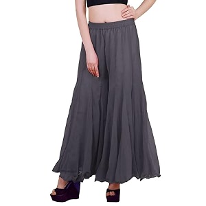 Kvish Regular Loose Fit Solid Colour Georgette