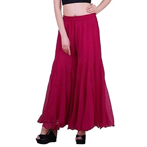 Kvish Regular Loose Fit Solid Colour Georgette
