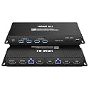 Kvm Switch 2 Monitors 2 Computers HDMI EDID 4K 144Hz Hotkey Switching edid kvm Switches Dual Monitor HDMI 2.1 1440P 144Hz 165Hz 240hz FreeSync G-SYNC Hotkey Switching