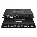 Kvm Switch Displayport 1 Monitors 4 Computers EDID 4K 144hz Hotkey Switching PC Switch 1 Monitors dp 1.4 1440P 144Hz 165Hz 240hz kvm Switch 1 Laptop 1 Desktop 1 Monitor EDID