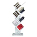 Engineered Wood 7-Tier Book Rack,Storage of Book Case,Free-Standing Books Holder Organizer,Space Saver for Home,Office,Set of 1 (Brown) (DIY) (Tag White Marble) DIY(Do-It-Yourself)