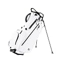 KVV Lightweight Golf Stand Bag with 7 Way Full-Length Dividers, 5 Zippered Pockets, Automatically Adjustable Dual Straps，Elegant Design