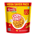 Kwality Corn Flakes Original, 99% Fat-Free, Vitamins, Iron & Proteins, Breakfast cereals Pouch (800 g)
