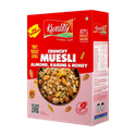 Kwality Crunchy Muesli Almonds & Raisins, 76% Multigrains, Protein, Breakfast cereals Box (400 g)