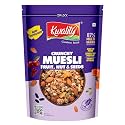 Kwality Muesli Fruit and Nut 500gram | 76% Multi Grains | No Maida | Natural Source of Vitamin &amp; Iron | High in Protein &amp; Fiber | Low Fat &amp; Cholesterol | Healthy Food &amp; Breakfast Cereal
